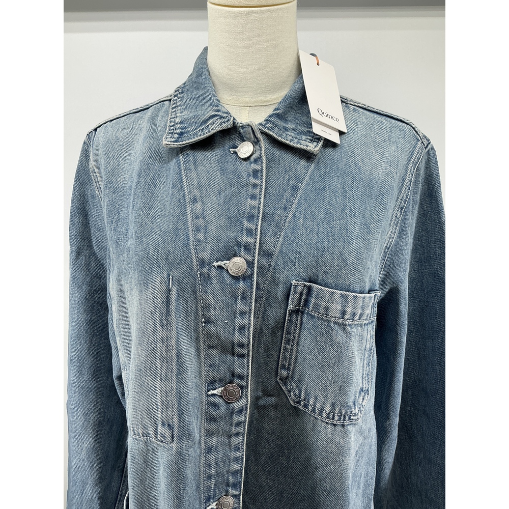 100% Organic Cotton Denim Chore Jacket - Picture 3 of 3